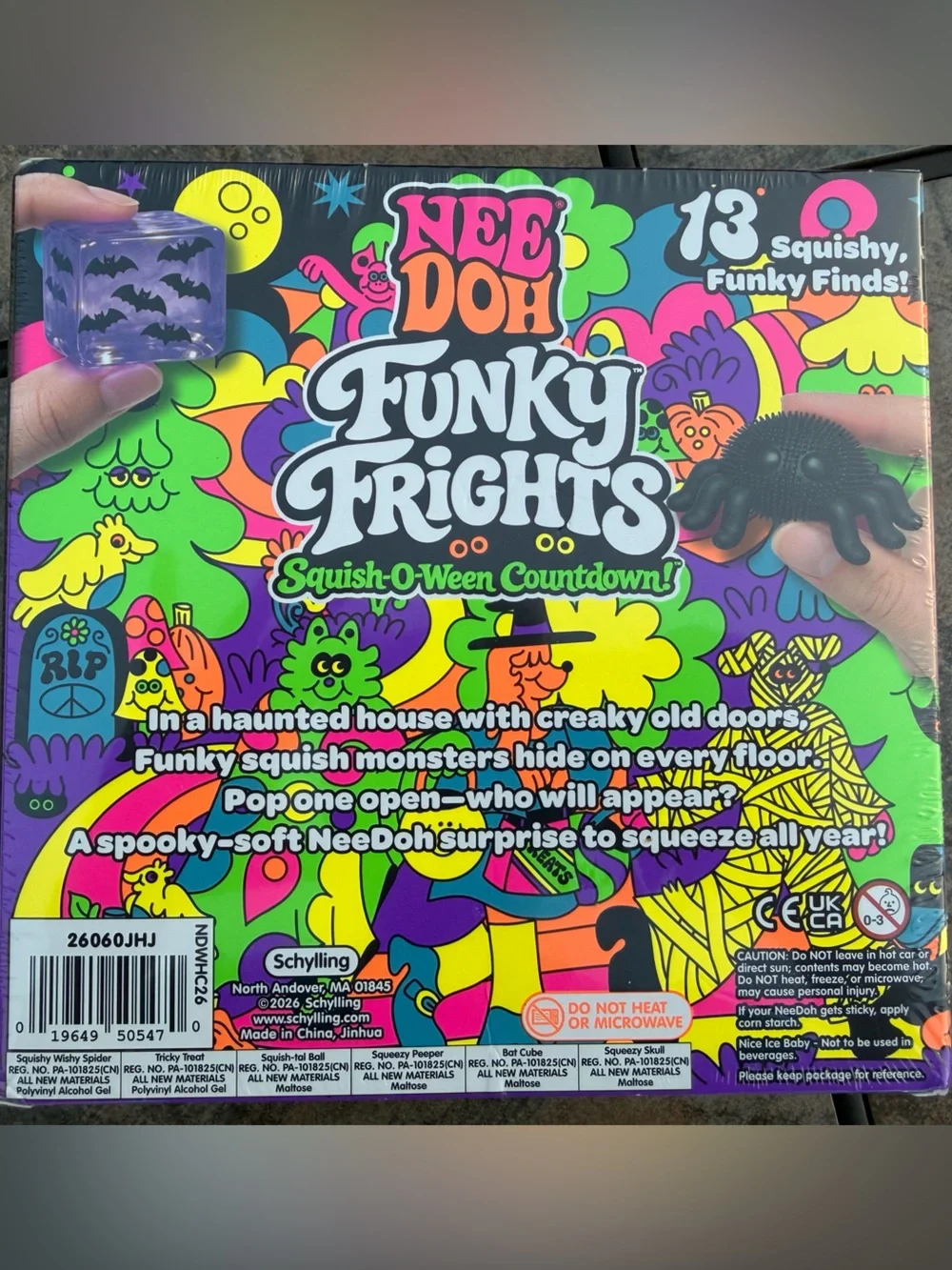NeeDoh Funky Frights Squish-O-Ween Countdown